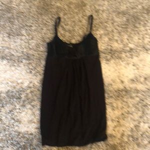 Black Bebe dress. Satin on top very cute.